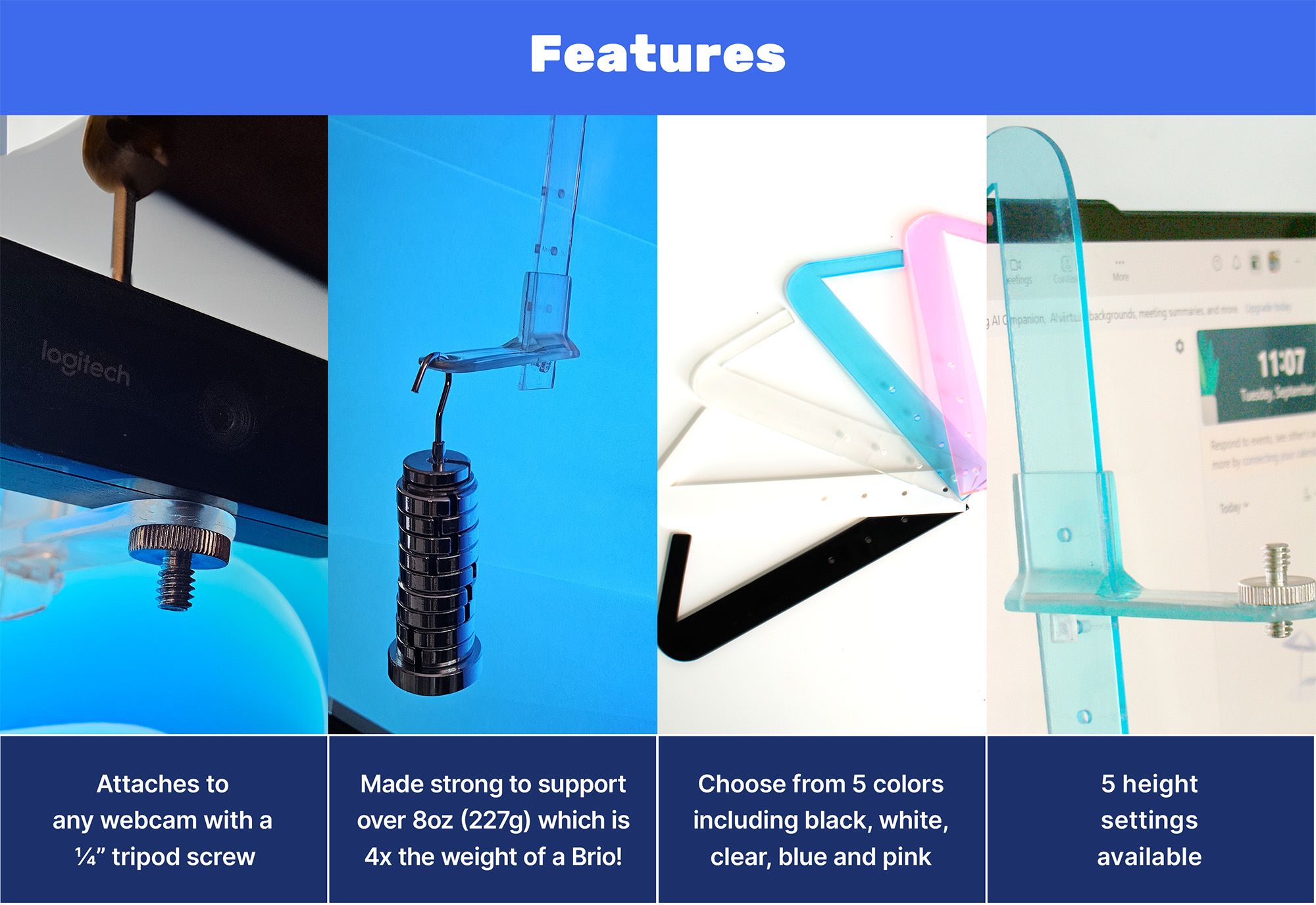 Almost Invisible Middle-Screen Webcam Mount - Image 4